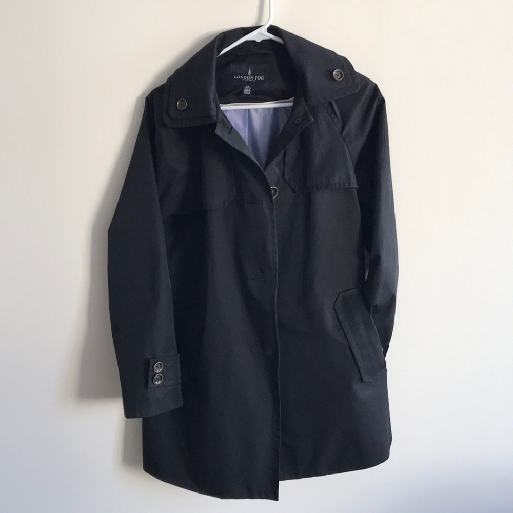 London Fog Trench Coat with Hood